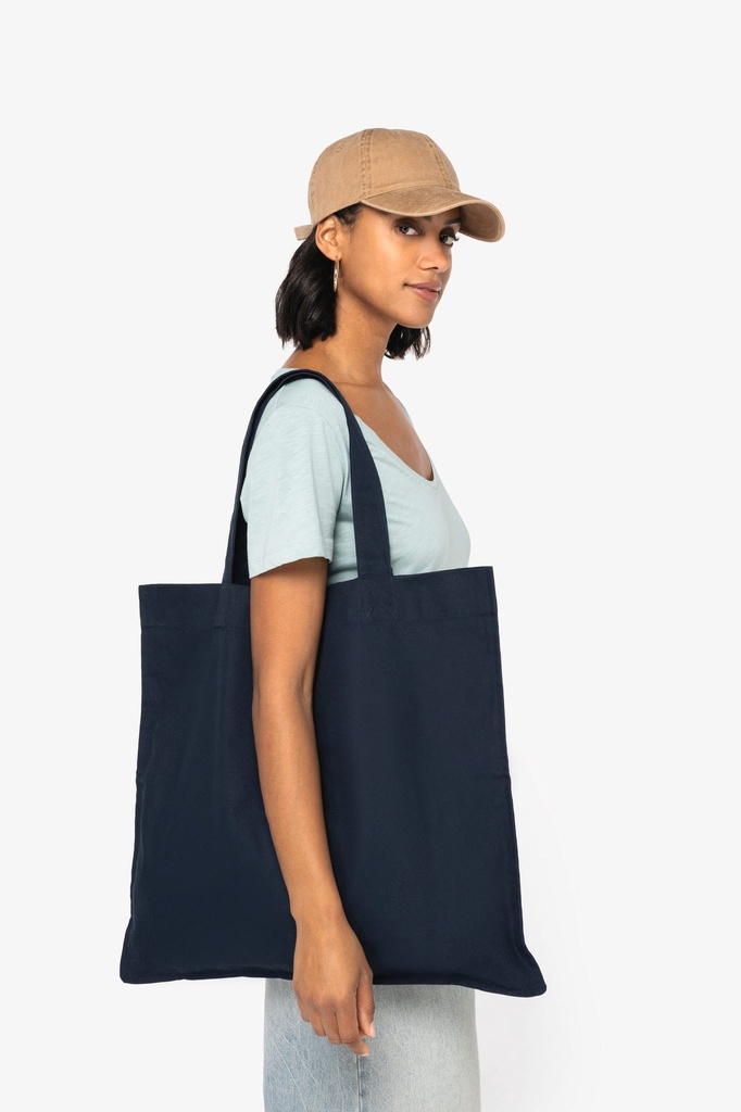 [NS121-NavyBlue-OneSize] NS121 - Long sac shopping écoresponsable  - NavyBlue