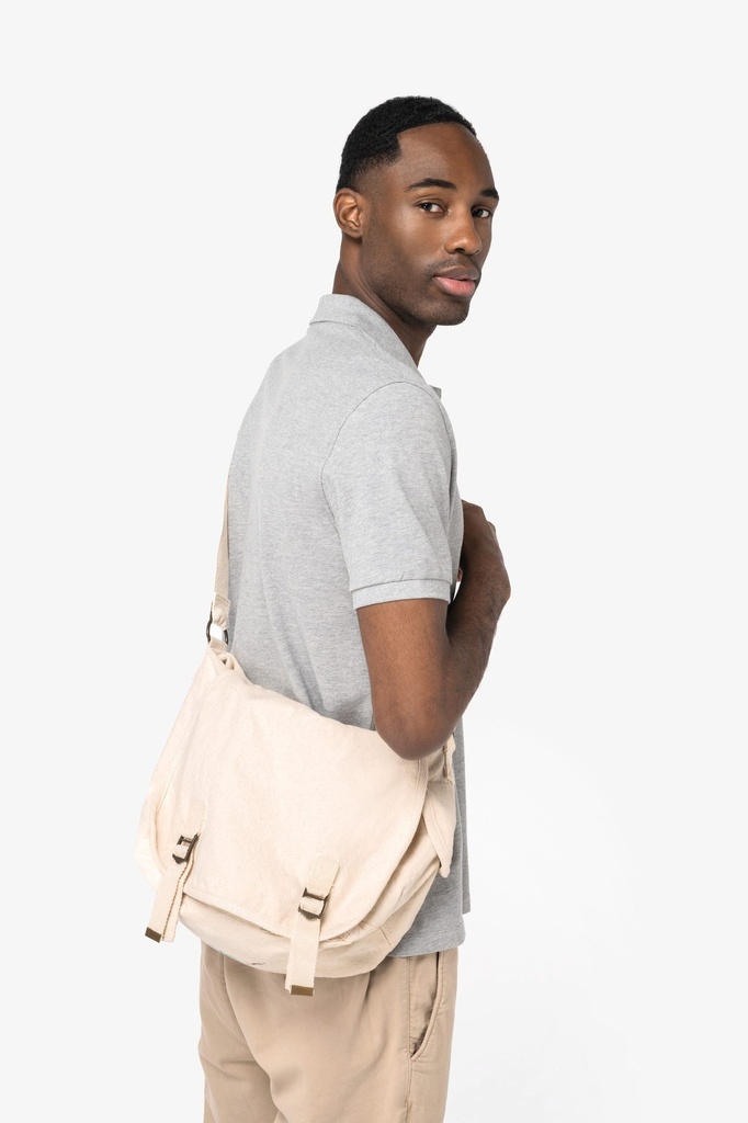 [NS140-WashedNatural-OneSize] NS140 - Sac besace écoresponsable délavé - WashedNatural
