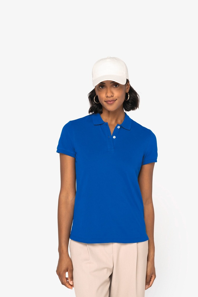 [NS208-Ivory-XS] NS208 - Polo écoresponsable maille piquée femme - Ivory (XS)