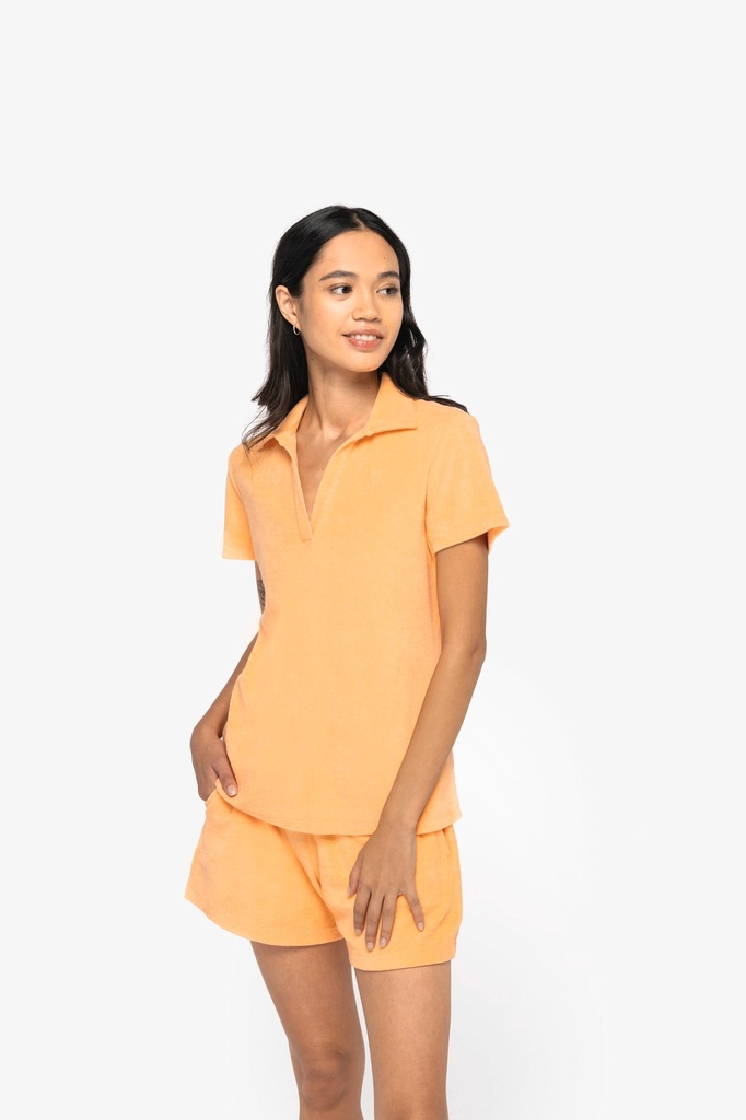 [NS228-MalachiteGreen-XS] NS228 - Polo écoresponsable en éponge femme - MalachiteGreen (XS)