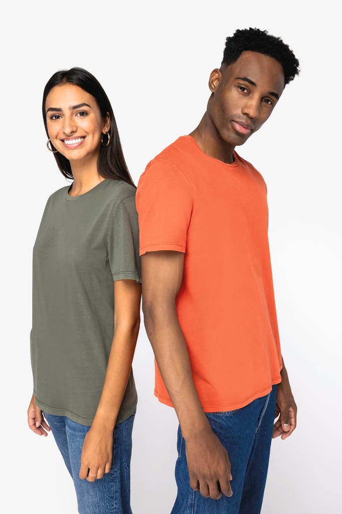[NS315-WashedCoalGrey-2XS] NS315 - T-shirt écoresponsable délavé unisexe - WashedCoalGrey (2XS)