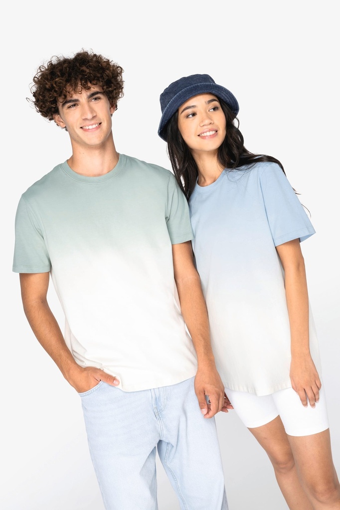 [NS345-DipDyeWetSand-2XS] NS345 - T-shirt écoresponsable Dip Dye unisexe  - DipDyeWetSand (2XS)