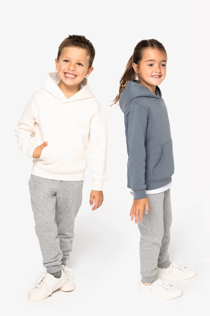 [NS404-NavyBlue-12/14ans] NS404 - Sweat-shirt écoresponsable à capuche enfant - NavyBlue (12/14 ANS)