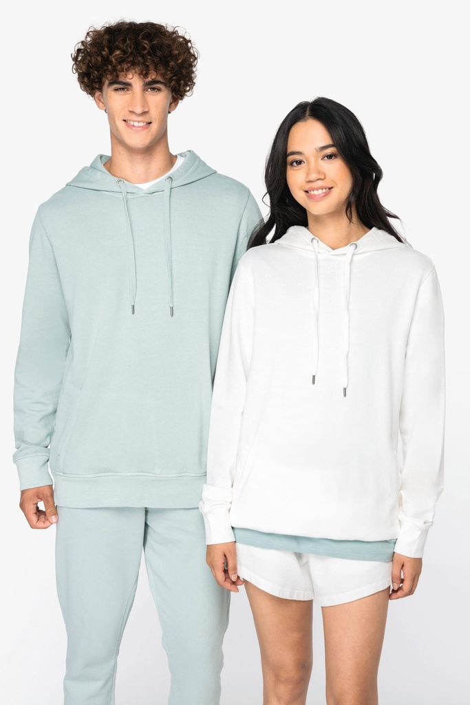 [NS416-WashedIvory-2XS] NS416 - Sweat-shirt écoresponsable à capuche French Terry unisexe  - WashedIvory (2XS)