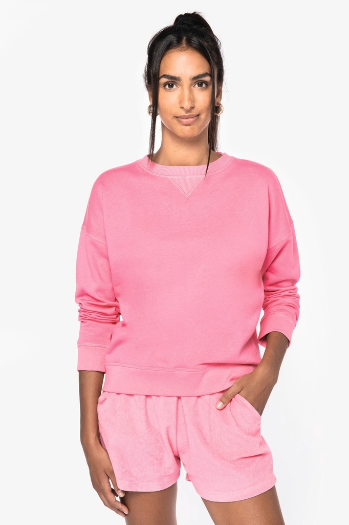 [NS420-Curcuma-XS] NS420 - Sweat-shirt écoresponsable à épaules tombantes femme - Curcuma (XS)
