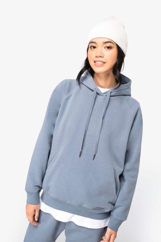 [NS422-JadeGreen-XS] NS422 - Sweat-shirt écoresponsable à capuche raglan femme - JadeGreen (XS)