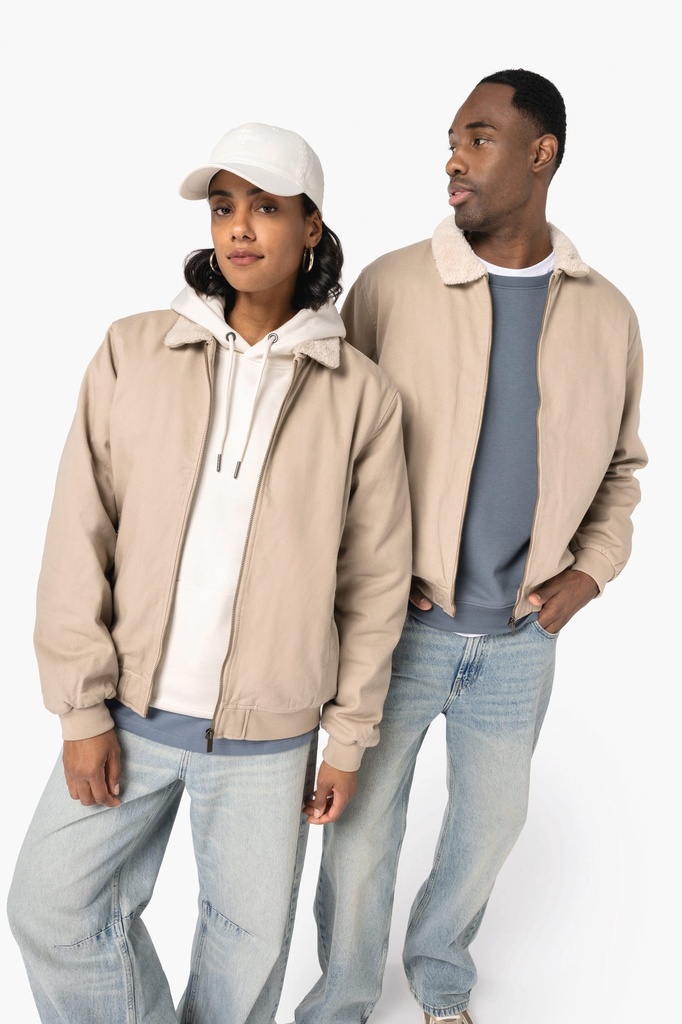 NS612 - Veste écoresponsable col sherpa unisexe - WetSand