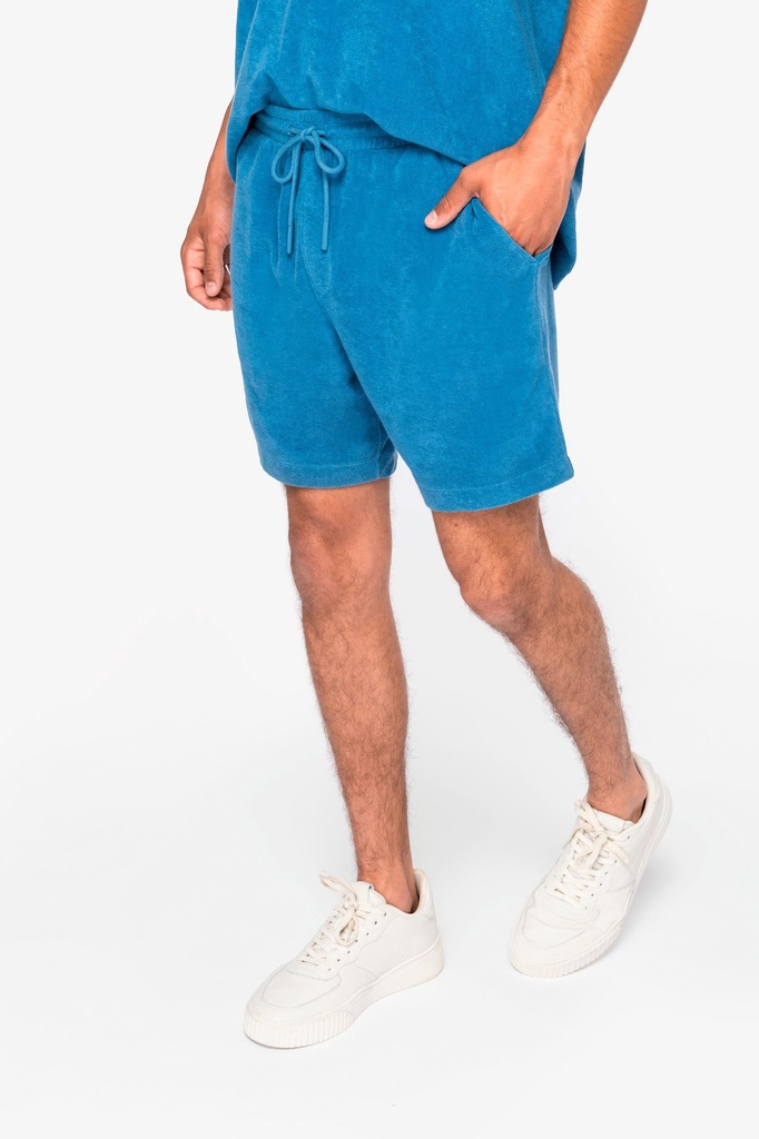 NS727 - Short écoresponsable en éponge homme  - NavyBlue