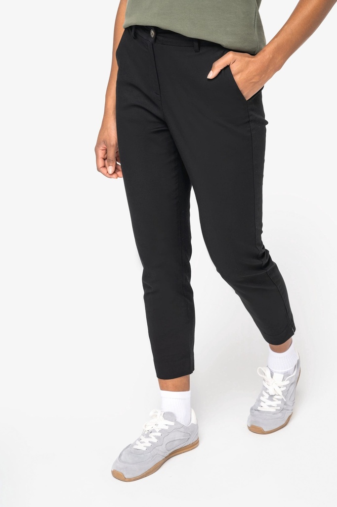 [NS737-WetSand-44FR] NS737 - Pantalon chino 7/8 écoresponsable femme - WetSand (44FR)