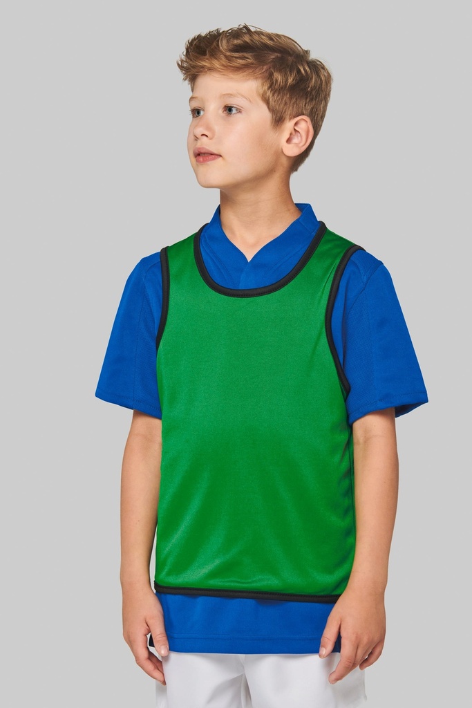 [PA046-SportyRoyalBlue_Green-10/14ans] PA046 - Chasuble de rugby réversible enfant - SportyRoyalBlue_Green (10/14 ans)