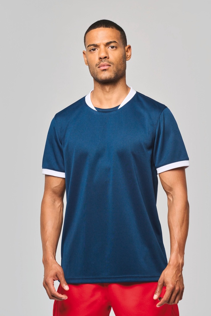 [PA4027-SportyRed-XS] PA4027 - Maillot de rugby manches courtes unisexe - SportyRed (XS)