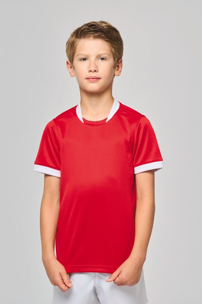 PA4028 - Maillot de rugby manches courtes enfant - Black