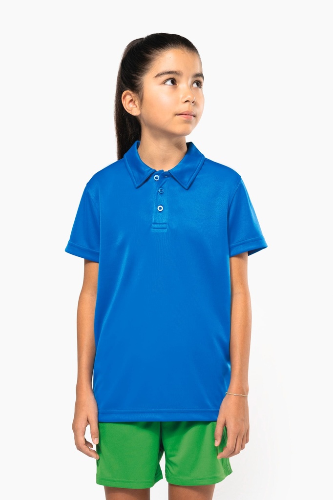 [PA484-Red-12/14ans] PA484 - Polo sport manches courtes enfant - Red (12/14 ANS)