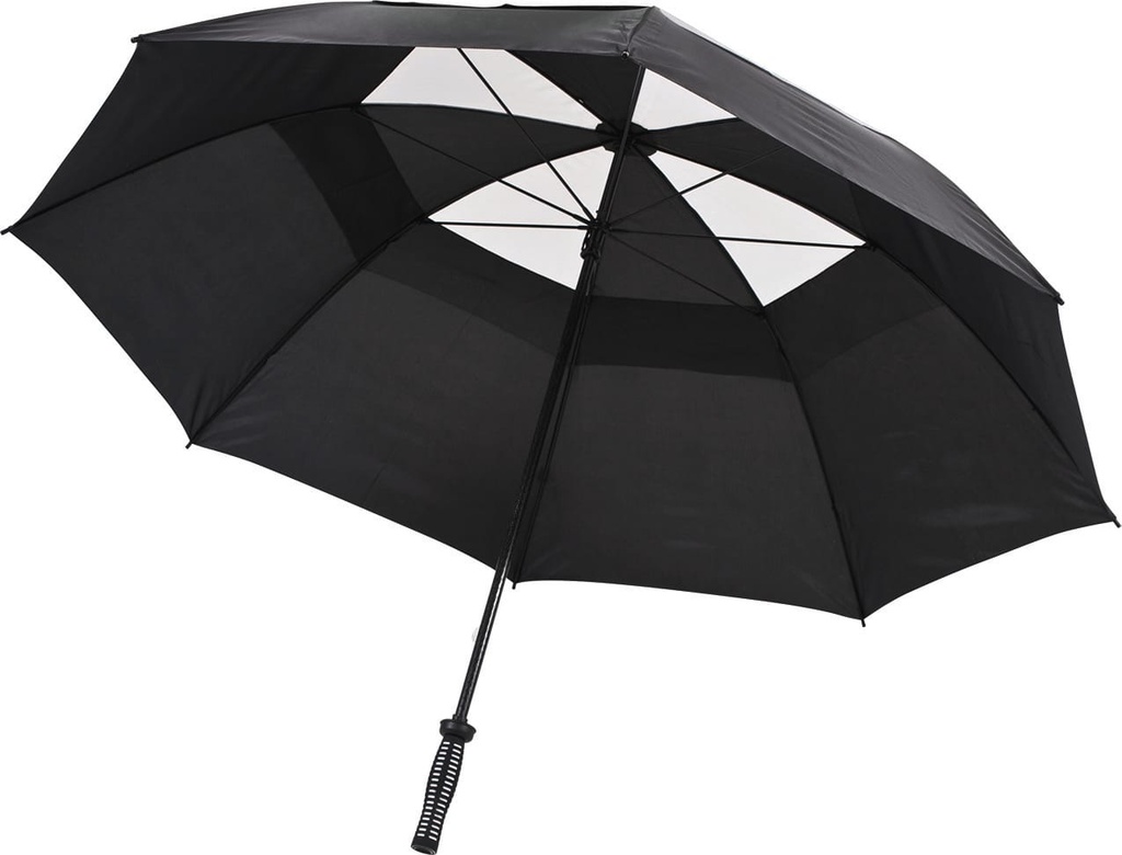 [PA550-Black_White-OneSize] PA550 - Parapluie de golf professionnel - Black_White