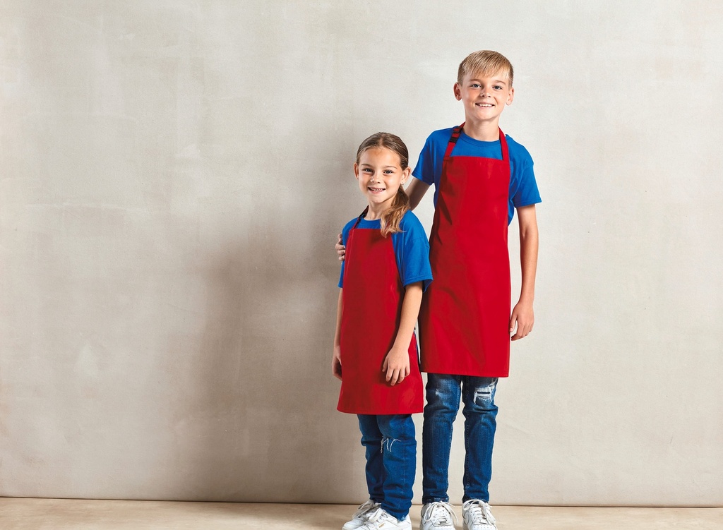 [PR145-RoyalBlue-Enfant3-6ans] PR145 - Tablier à bavette imperméable "Essential"  - RoyalBlue (Enfant 3-6 ans)