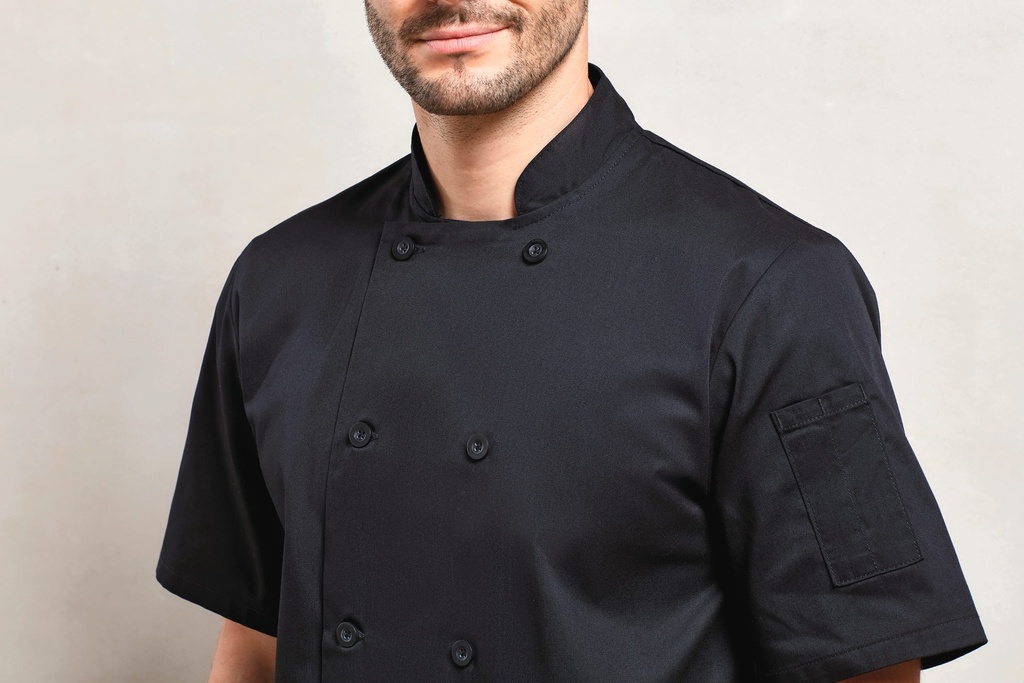 PR656 - Veste de cuisine manches courtes - White