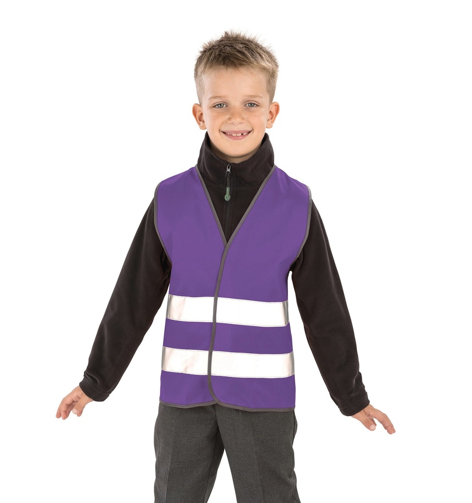 [R200JEV-Sky-10/12ans] R200JEV - Gilet de visibilité enfant - Sky (10/12 ans)