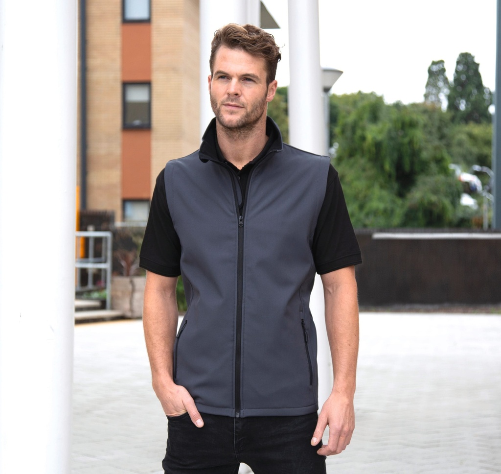 [R232M-Navy_Royal-S] R232M - Bodywarmer Softshell Homme Printable - Navy_Royal (S)