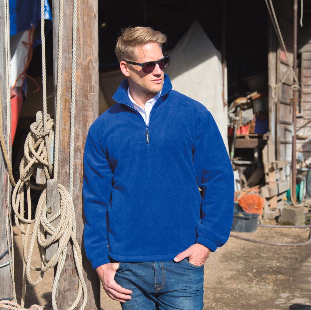 [R33-OxfordGrey-XS] R33 - Polaire col zippé Polartherm - OxfordGrey (XS)