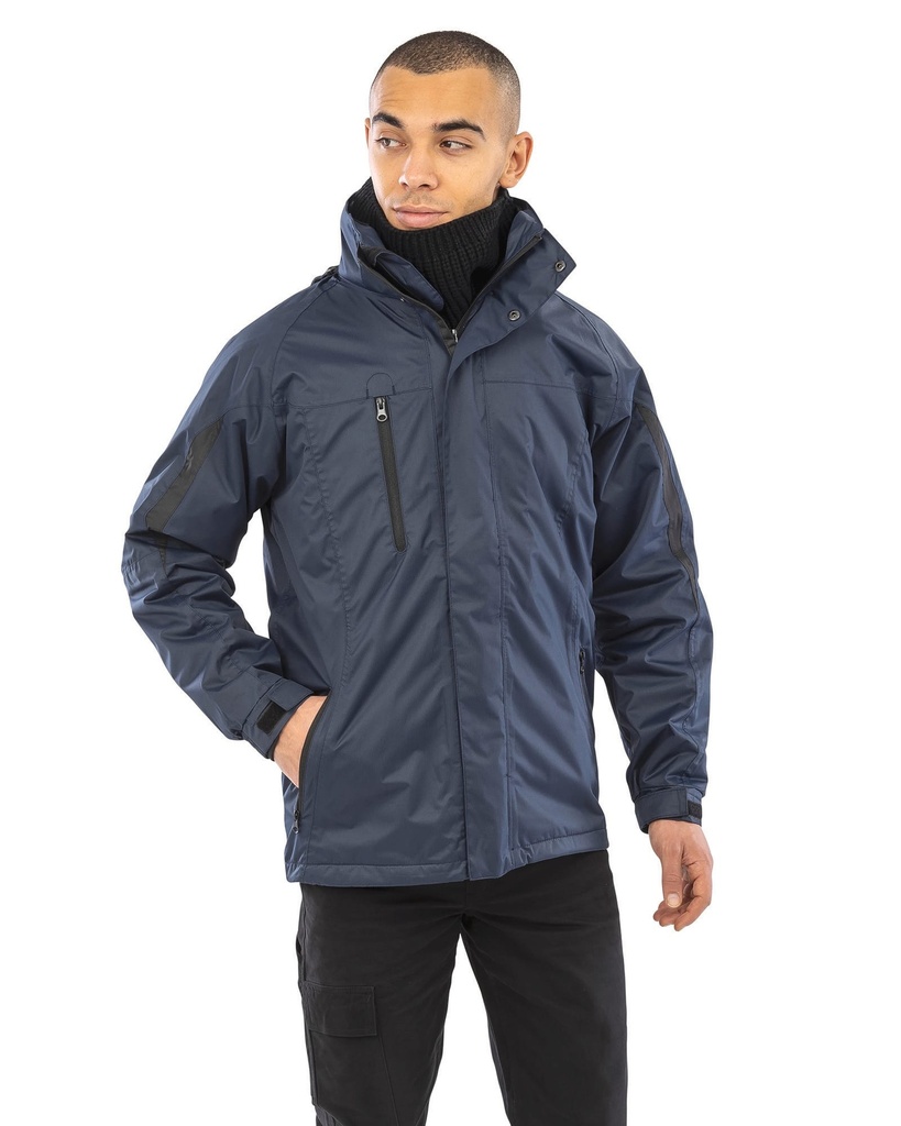 [R400M-Navy-S] R400M - Parka 3en1 intérieur Softshell - Navy (S)