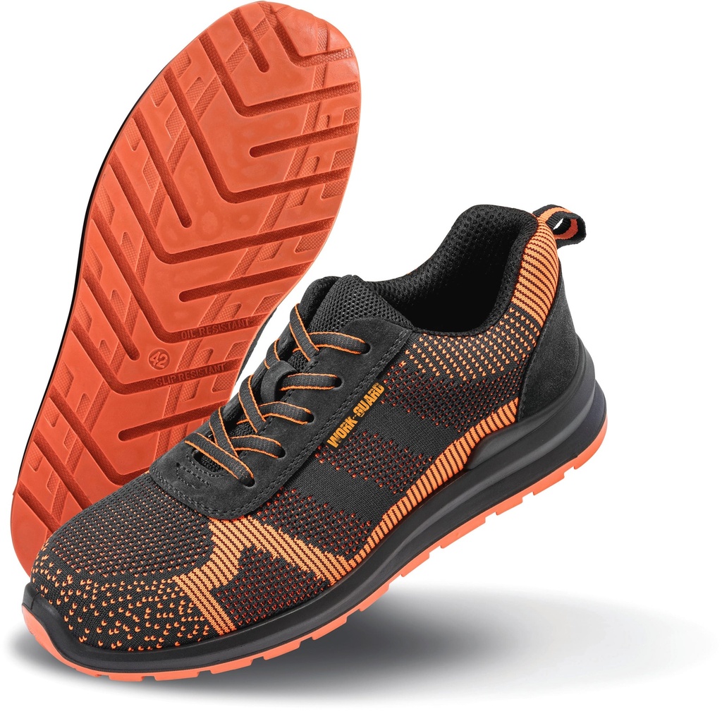 [R457X-Black_Orange-45EU] R457X - Chaussures de securite "Hardy safety trainer" - Black_Orange (45EU)