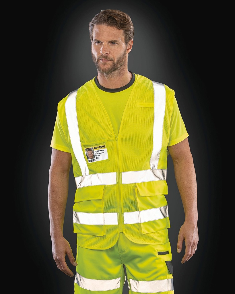 [R479X-FluorescentOrange-S] R479X - Gilet de sécurité en maille - FluorescentOrange (S)