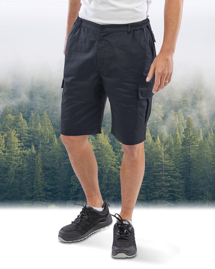 [R512X-Black-S] R512X - Short utilitaire work-guard recyclé - Black (S)
