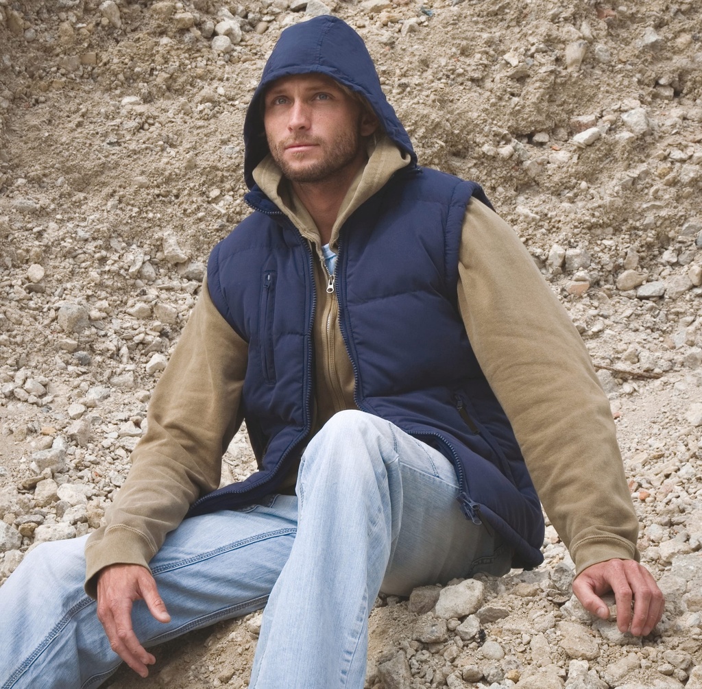 [R88-Navy-S] R88 - Bodywarmer doublé - Navy (S)