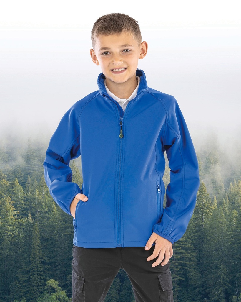 [R901JY-Grey-7/8ans] R901JY - Veste softshell recyclée 2 couches enfant - Grey (7/8 ANS)
