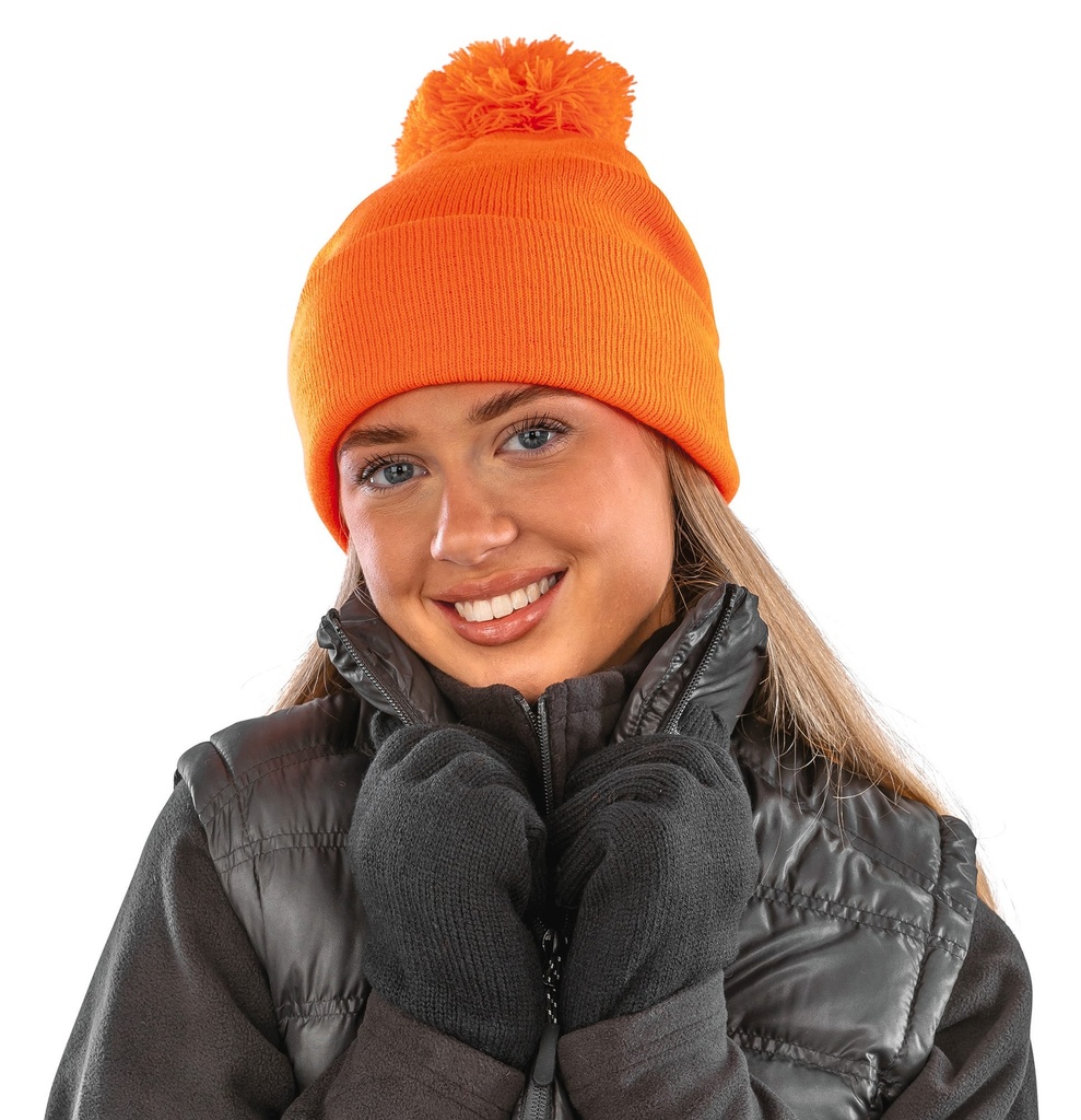 [RC028X-Navy-OneSize] RC028X - Bonnet pompon BEANIE - Navy