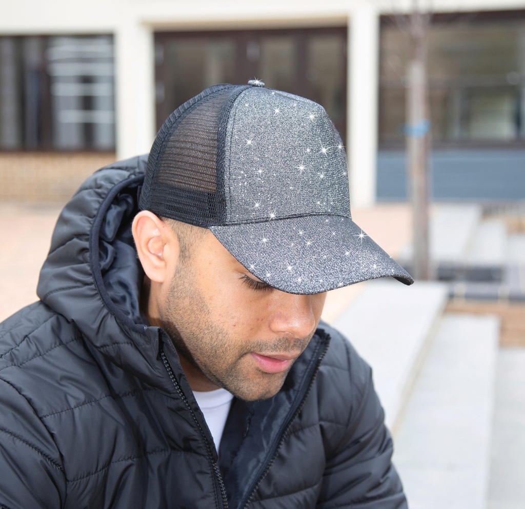[RC090X-Pink-OneSize] RC090X - Casquette NEW YORK SPARKLE - Pink