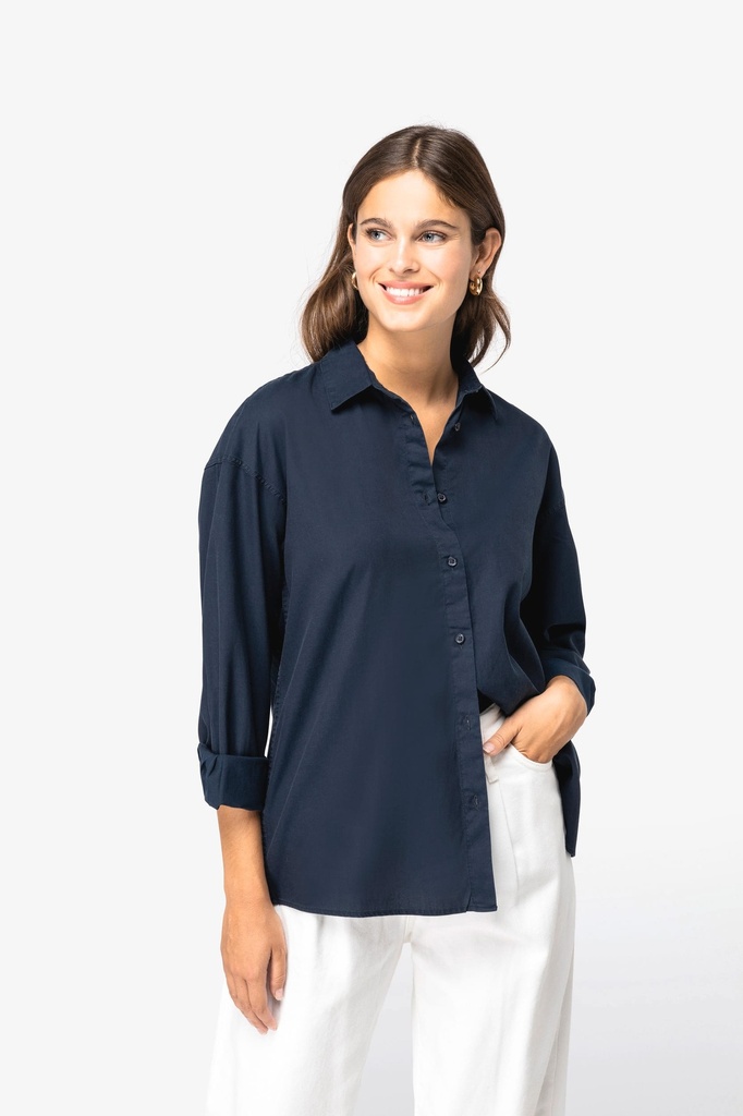 [SP515-WashedOrganicKhaki-XS] SP515 - Chemise écoresponsable en lyocell femme  - WashedOrganicKhaki (XS)