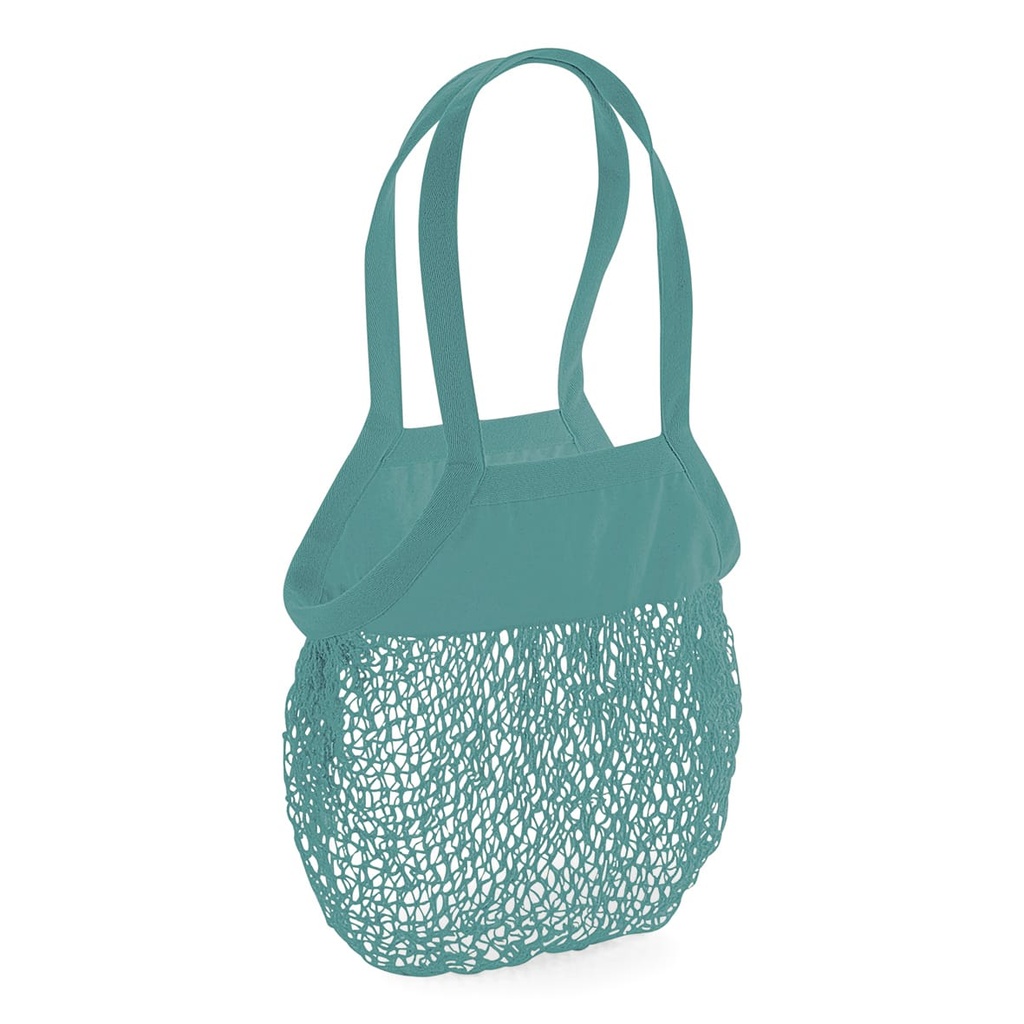 [W150-Navy-OneSize] W150 - Filet à provisions en coton bio - Navy