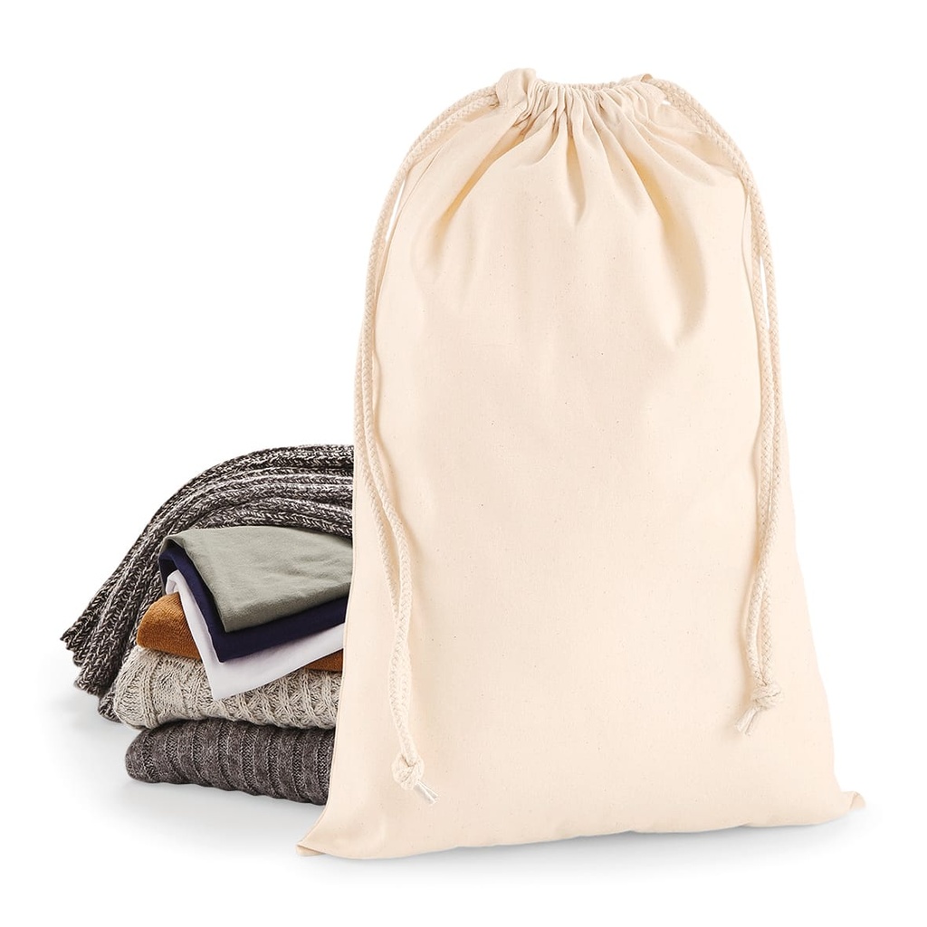 W216 - Sac cordelette en coton premium - Natural