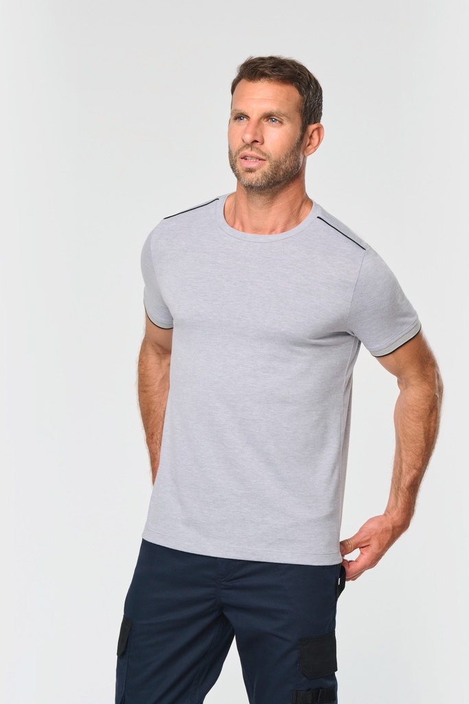 WK3020 - T-shirt Day To Day manches courtes homme - Navy_LightRoyalBlue