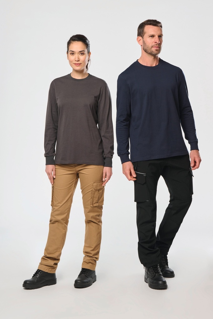 [WK303-Navy-2XS] WK303 - T-shirt écoresponsable manches longues unisexe - Navy (2XS)