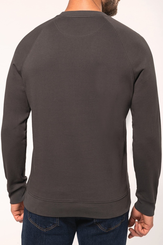 [WK402-Black-XS] WK402 - Sweat-shirt col rond  homme - Black (XS)