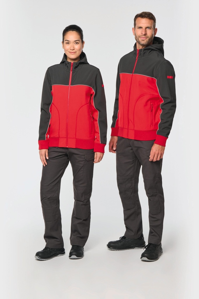 [WK450-Navy_DarkGrey-XS] WK450 - Veste softshell 3 couches BIONIC-FINISH® ECO unisexe - Navy_DarkGrey (XS)