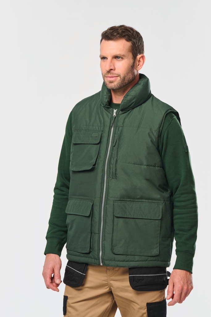 [WK615-Red-S] WK615 - Bodywarmer matelassé homme - Red (S)