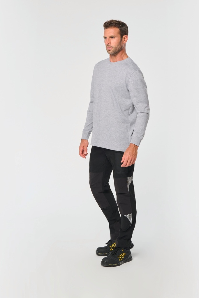 [WK747-Black-44FR] WK747 - Pantalon léger stretch recyclé multipoches unisexe  - Black (44FR)