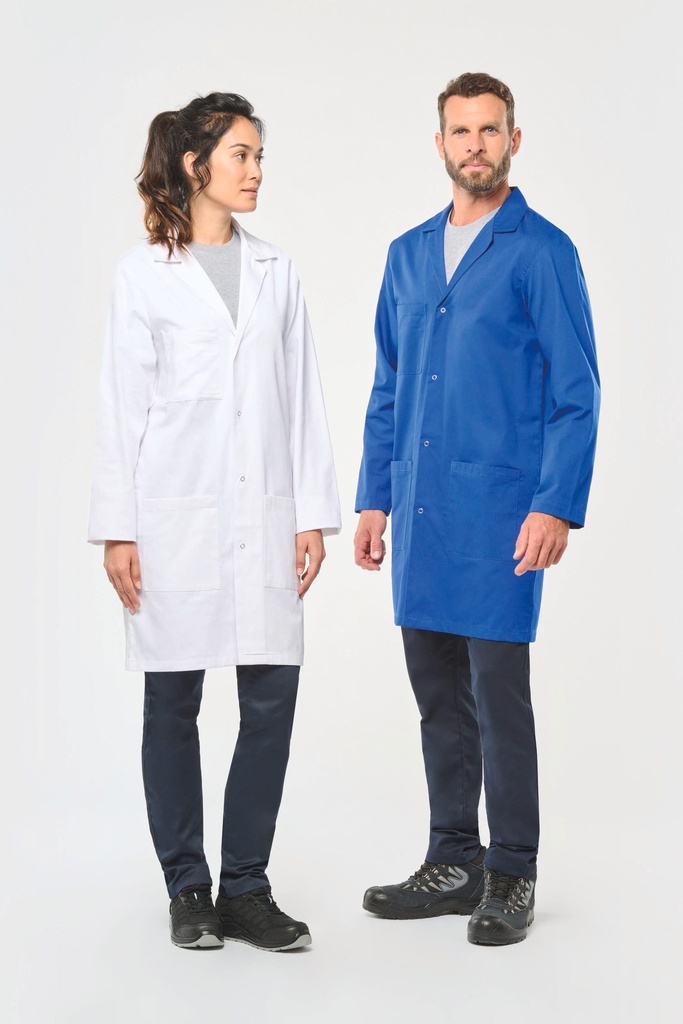 [WK828-RoyalBlue-XS] WK828 - Blouse de travail unisexe - RoyalBlue (XS)