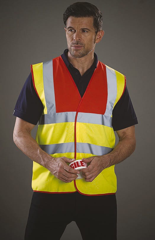 [YHVW100-Raspberry-S] YHVW100 - Gilet haute visibilité - Raspberry (S)