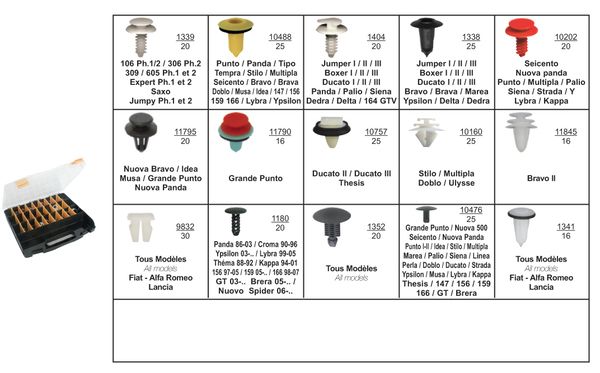 [A0000089] CFR AGRAFES FIAT