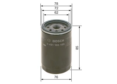 [0451103105] [⚠Déstockage] FILTRE A HUILE BOSCH P3105
