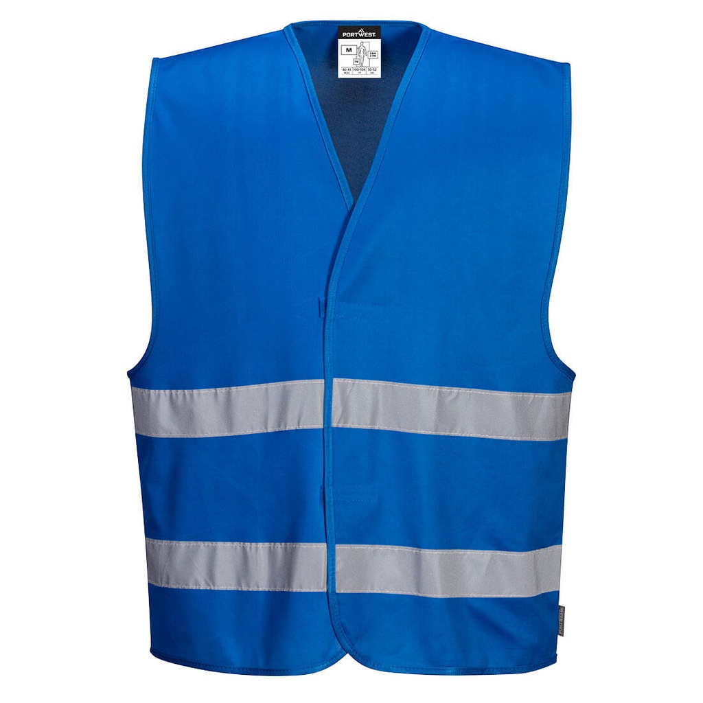 [F474-BLEUROYAL-S/M] F474 GILET IONA BLEU ROYAL  |BANDES RETRO REFLECHISSANTES (S/M)