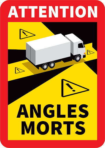 PANNEAU MAGNETIQUE ANGLES MORT CAMION ADHESIF 250X170 MM (PIECE)