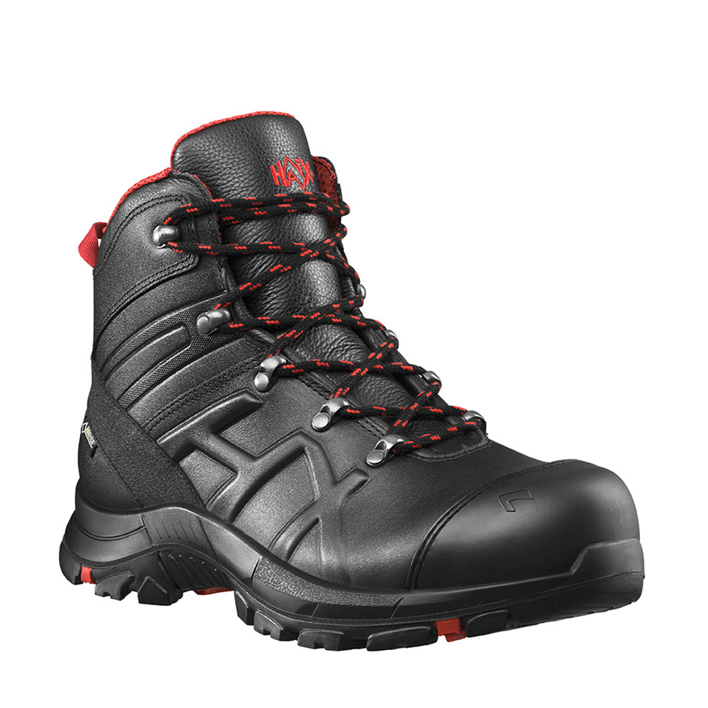 SAFETY 54 MID|BLACK/RED|CE EN ISO 20345:2011 S3|HRO HI CI WR SRC HAIX (UK3.5/EU36)