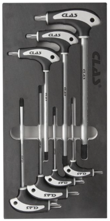 CLAS OS 2100 INSERT CLES EN T TORX T10-T40 (7 PCS)