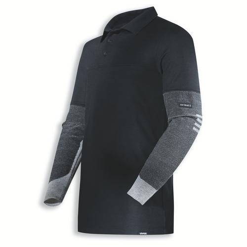[17267-S] 17267 - Polo uvex cut noir (S)