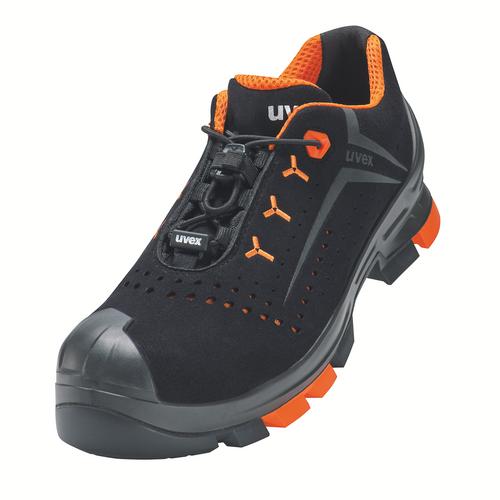 [6501.3-35] 65013 - uvex 2 Chaussures basses S1P  noir, orange Largeur 12 (35)